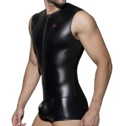 Body Boxer Front Zip Rub Cockring Noir