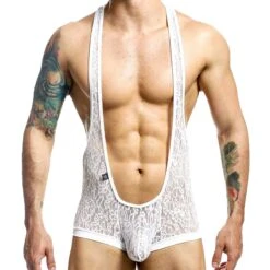 Body Bulge Dentelle Blanc