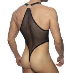 Body String Mesh Ring Noir