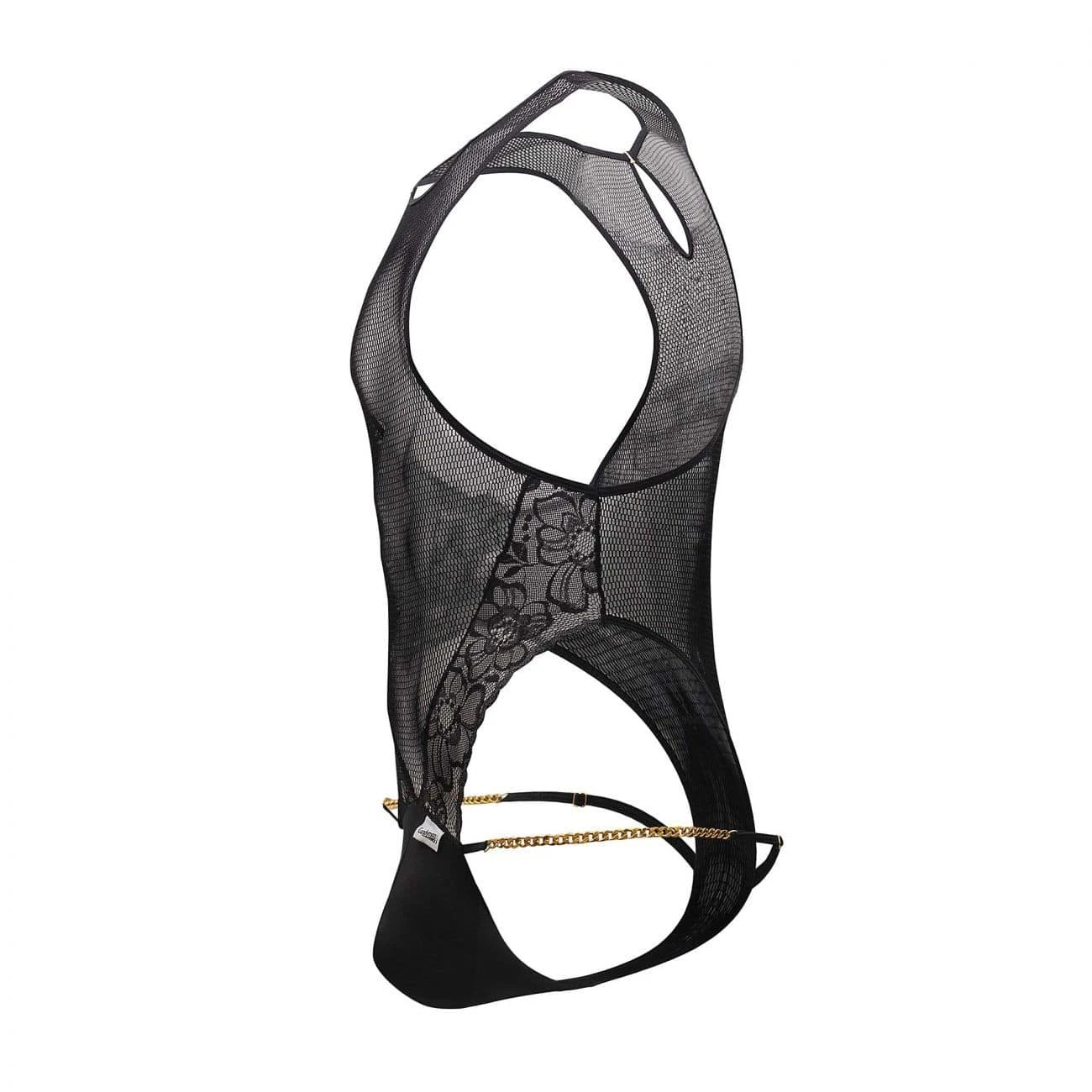 Body String Résille Dentelle Chaînette Noir – Image 4