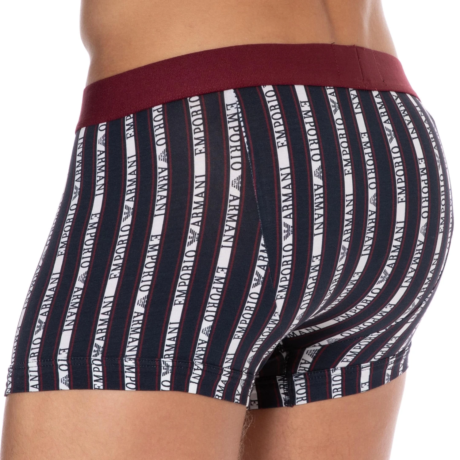 Boxer All Over Logo Coton Bleu Marine â Image 2