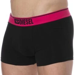 Boxer Contrast Coton Noir