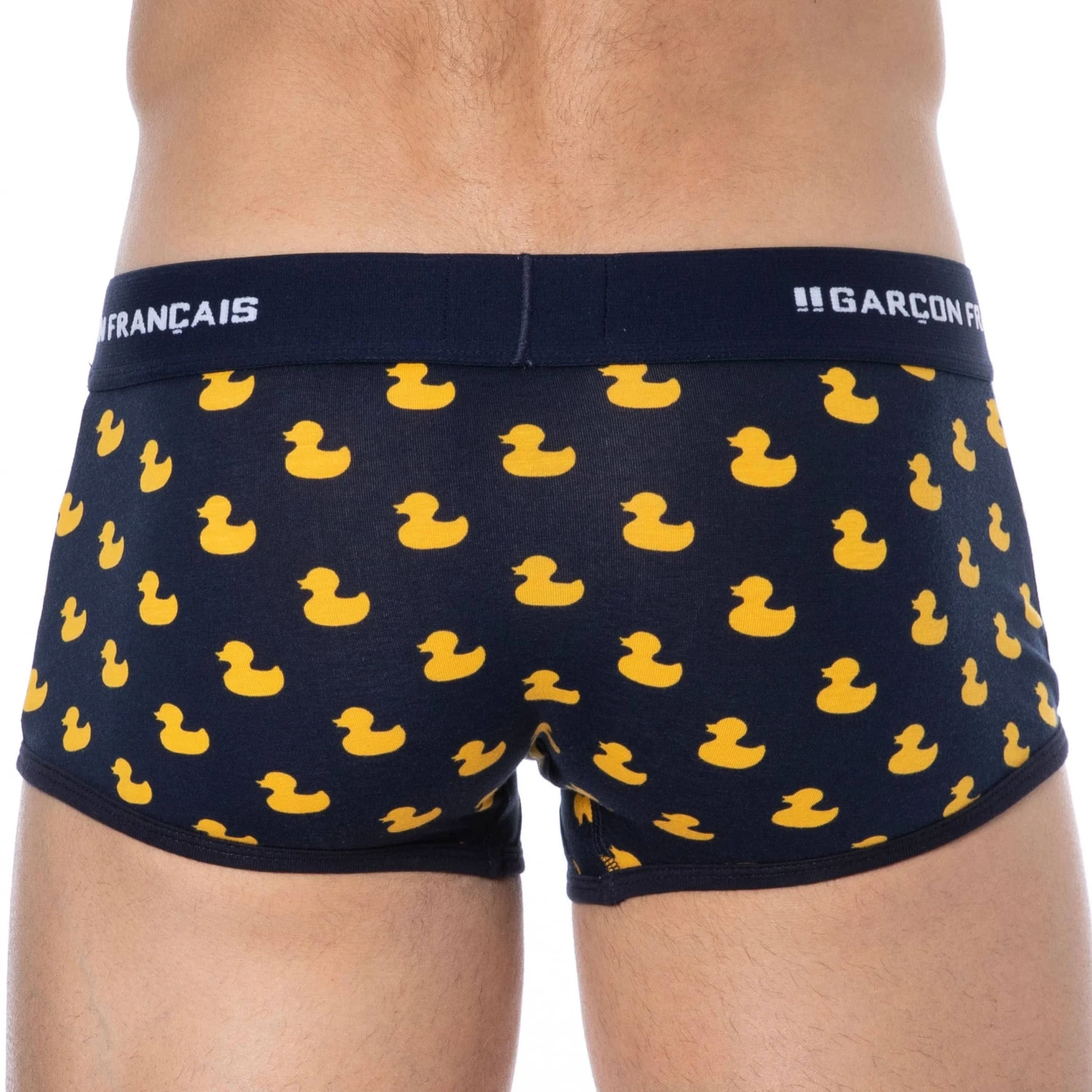 Boxer Court Canard Coton Bleu Marine â Image 3