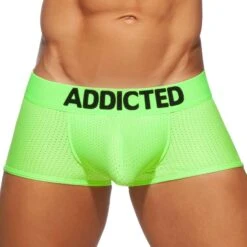Boxer Court Cockring Mesh Neon Vert Fluo