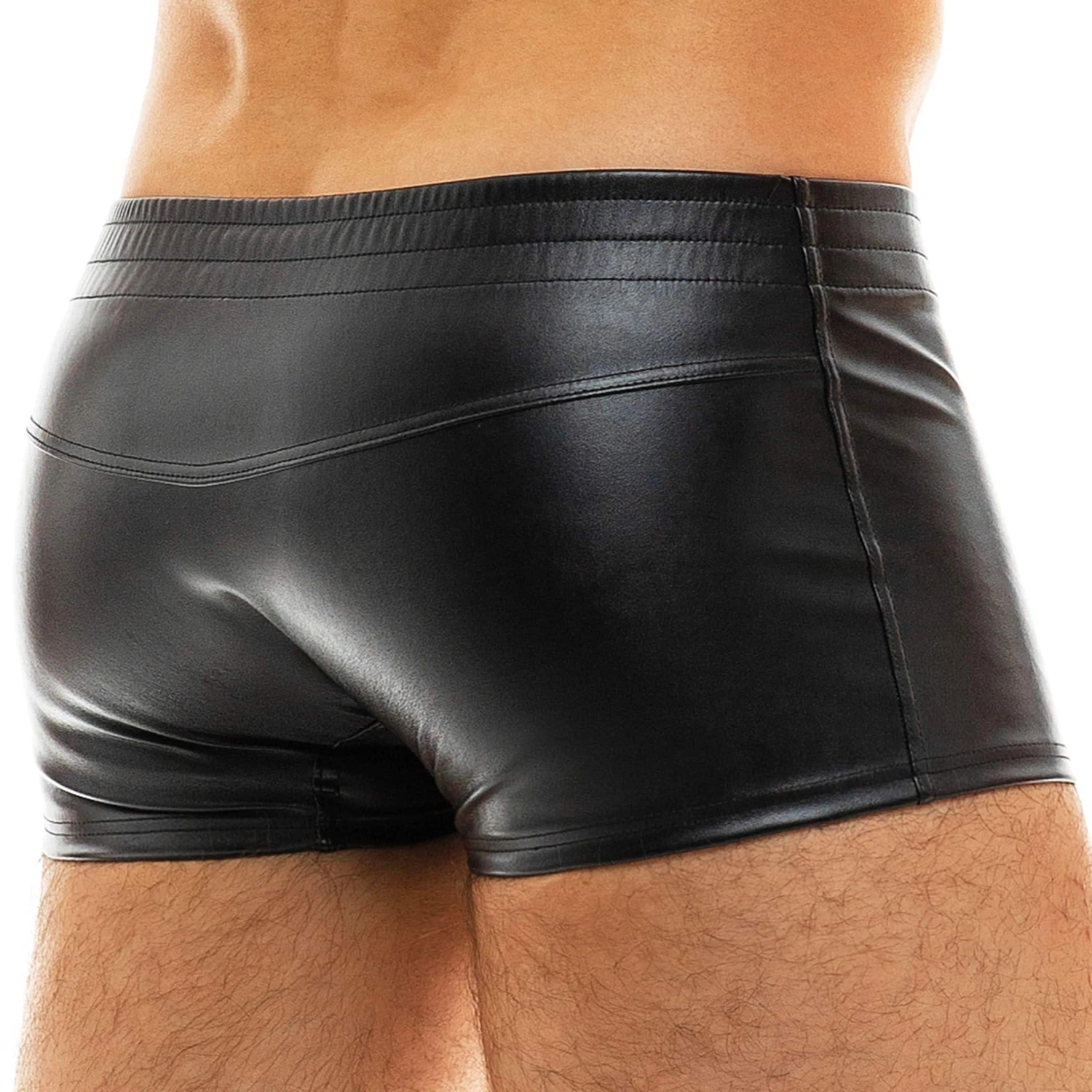 Boxer Court Leather Simili-Cuir Noir â Image 2