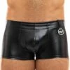 Boxer Court Leather Simili-Cuir Noir