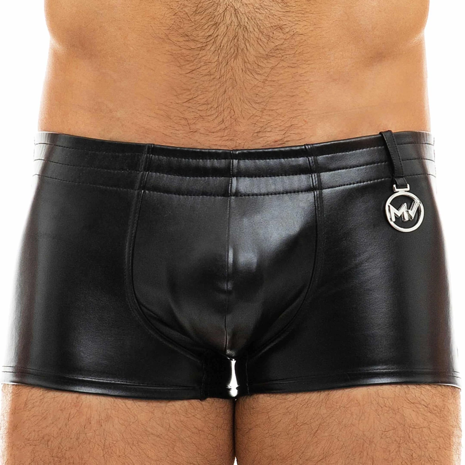 Boxer Court Leather Simili-Cuir Noir