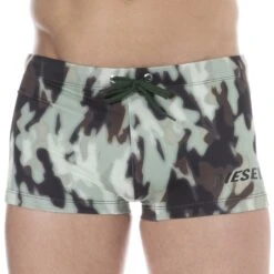Boxer De Bain Camouflage Kaki