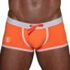 Boxer De Bain Neon Orange Fluo