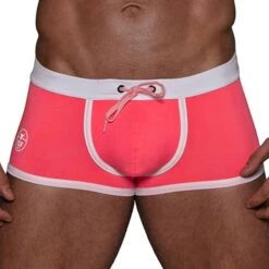 Boxer De Bain Neon Rose Fluo