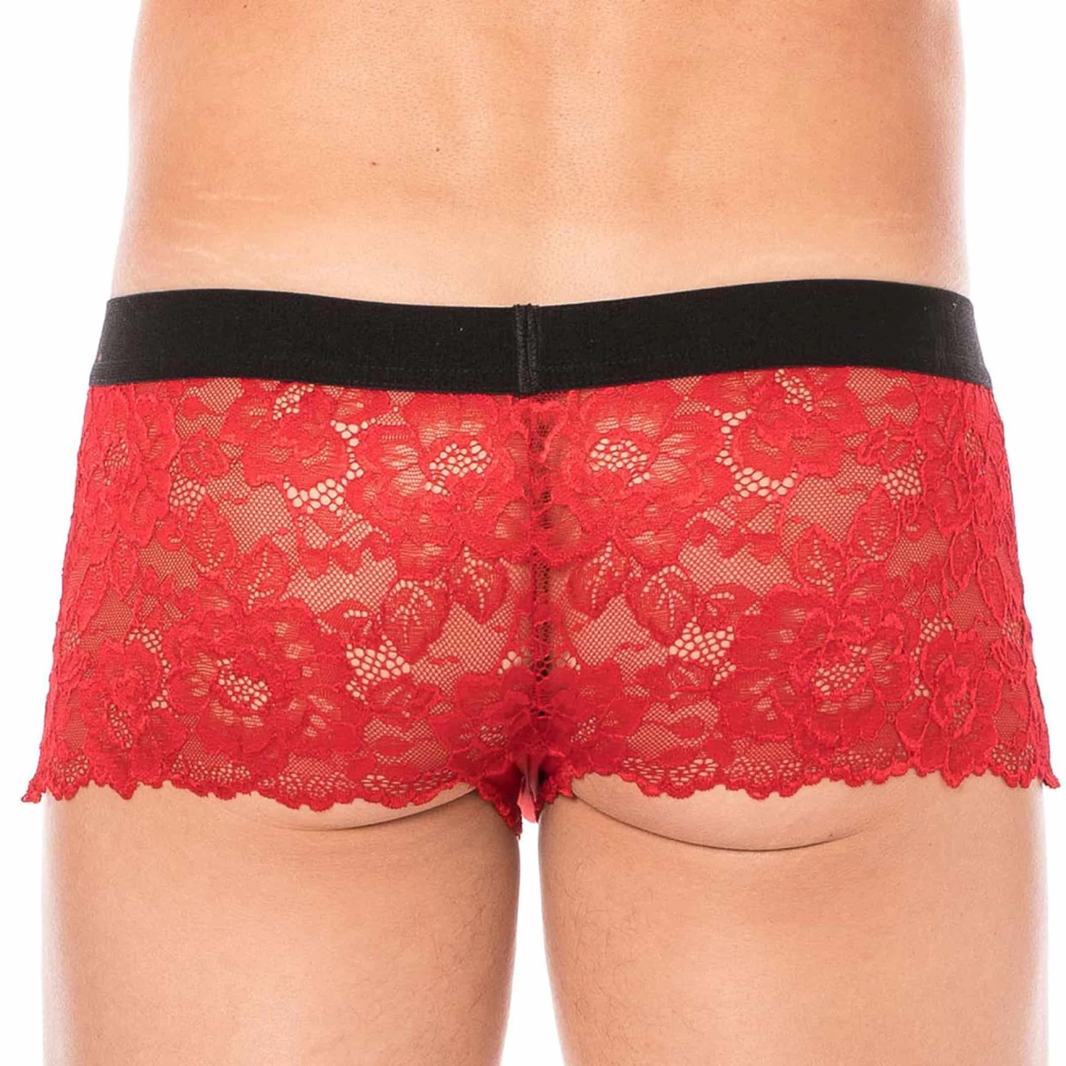 Boxer Dentelle Rouge