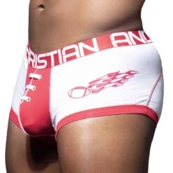 Boxer Football Blanc - Rouge