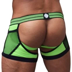 Boxer Jock Chock Hybred Vert Fluo