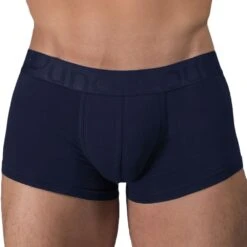 Boxer Court Padded Coton Bleu Marine