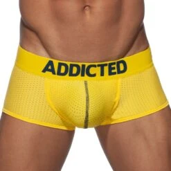 Boxer Push Up Mesh Jaune