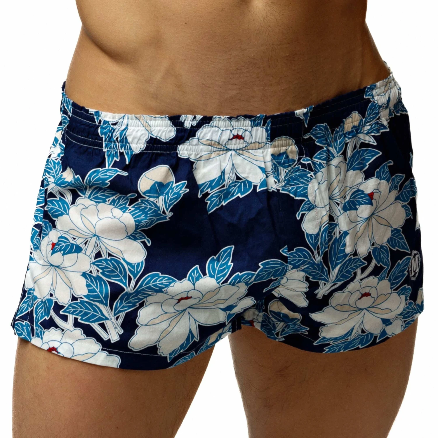 Caleçon Coton Floral Bleu â Image 2