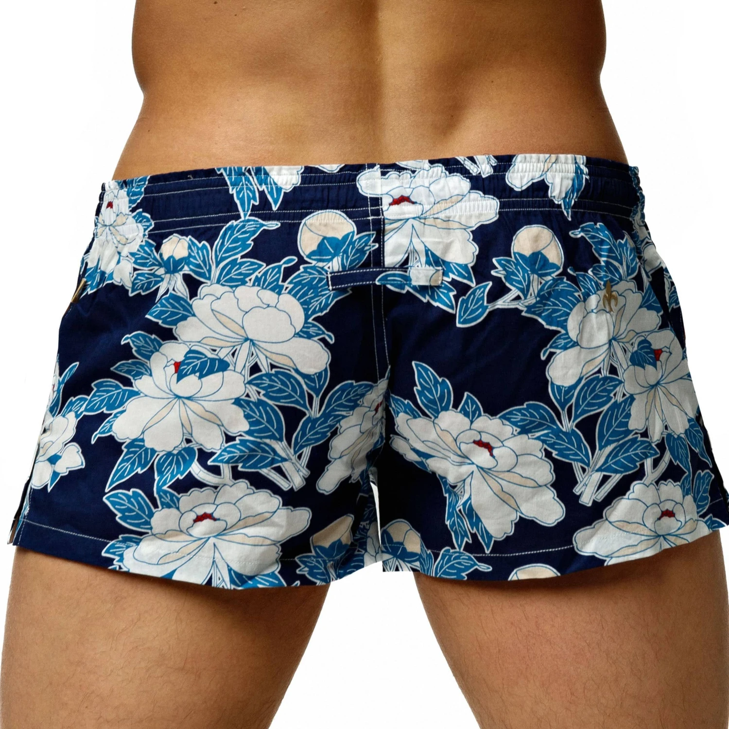 Caleçon Coton Floral Bleu â Image 3