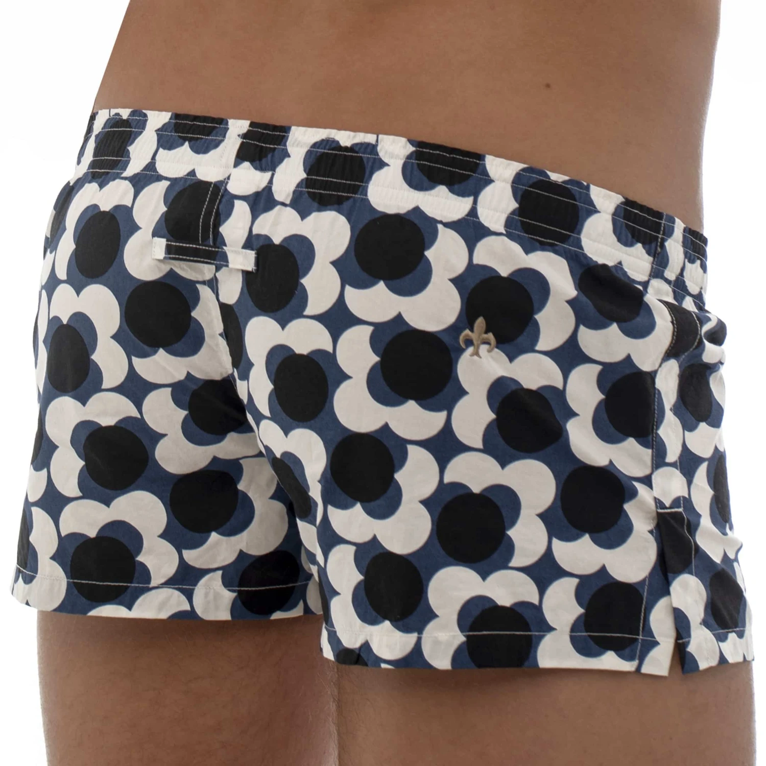 Caleçon Coton Floral Rétro Bleu – Image 2