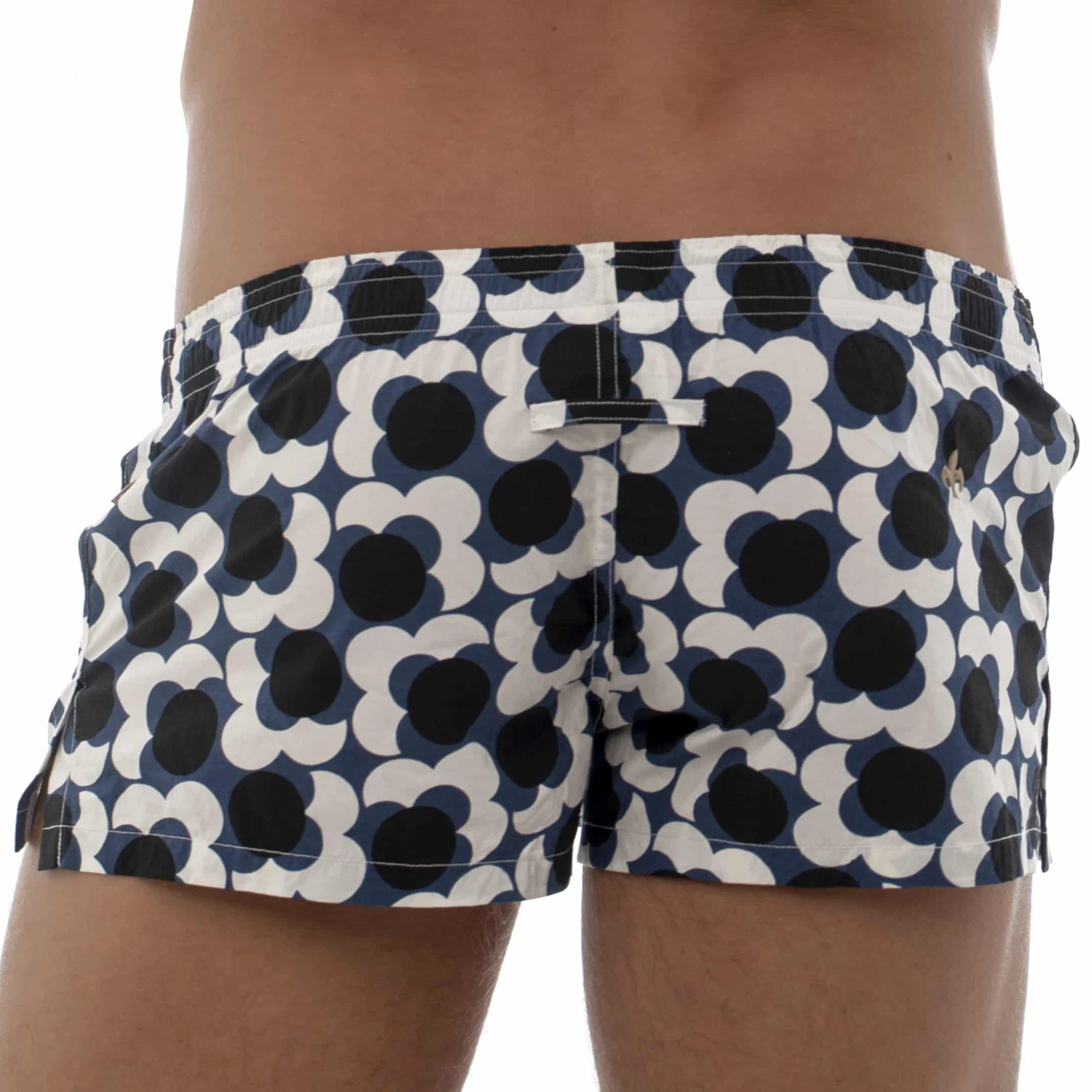 Caleçon Coton Floral Rétro Bleu – Image 3