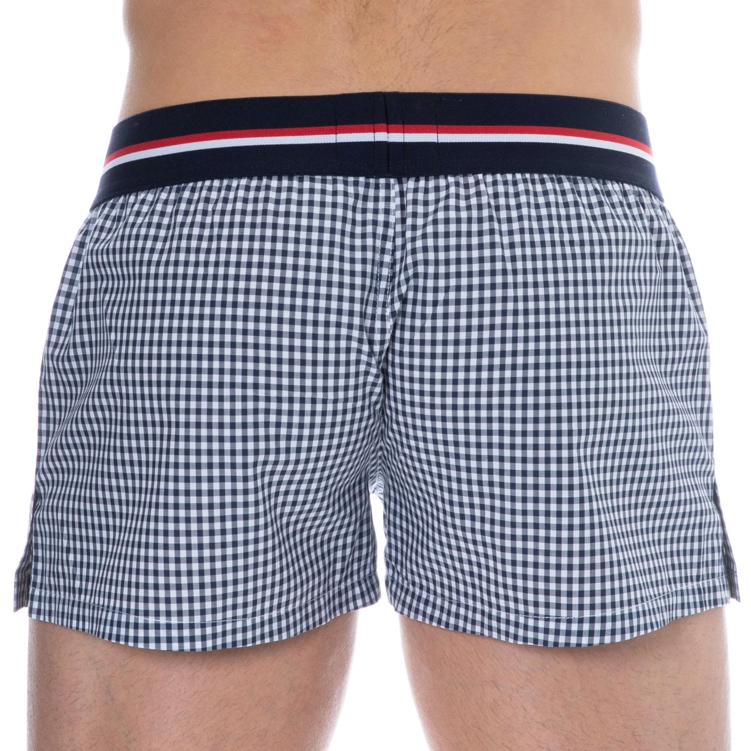 Caleçon Coton Vichy Bleu â Image 3