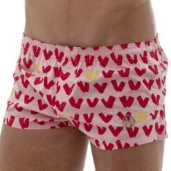 Caleçon Coton VIP Rose - Rouge