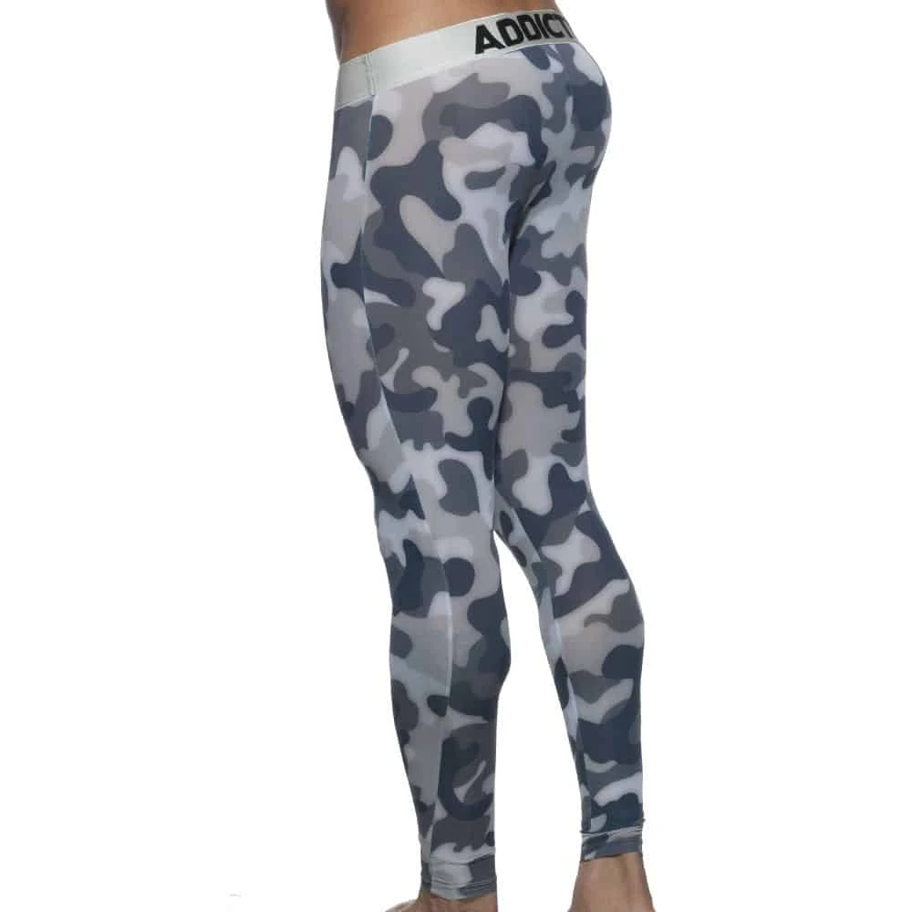 Caleçon Long Camo Gris â Image 2