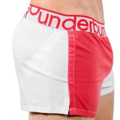 Caleçon Nautical Lift Blanc - Rouge