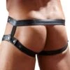 Ceinture Cockring Simili Cuir Noire