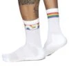 Chaussettes AD Rainbow Blanches