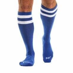 Chaussettes Hautes Football Bleu Roi