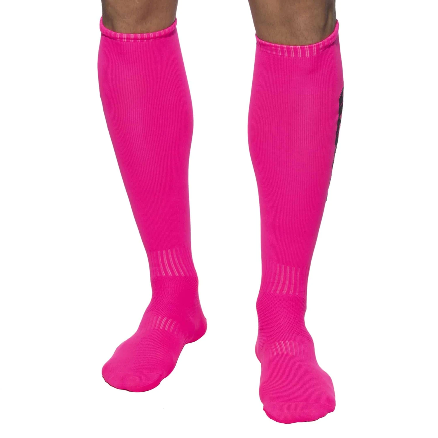 Chaussettes Hautes Neon Rose Fluo