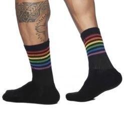 Chaussettes Rainbow Noires