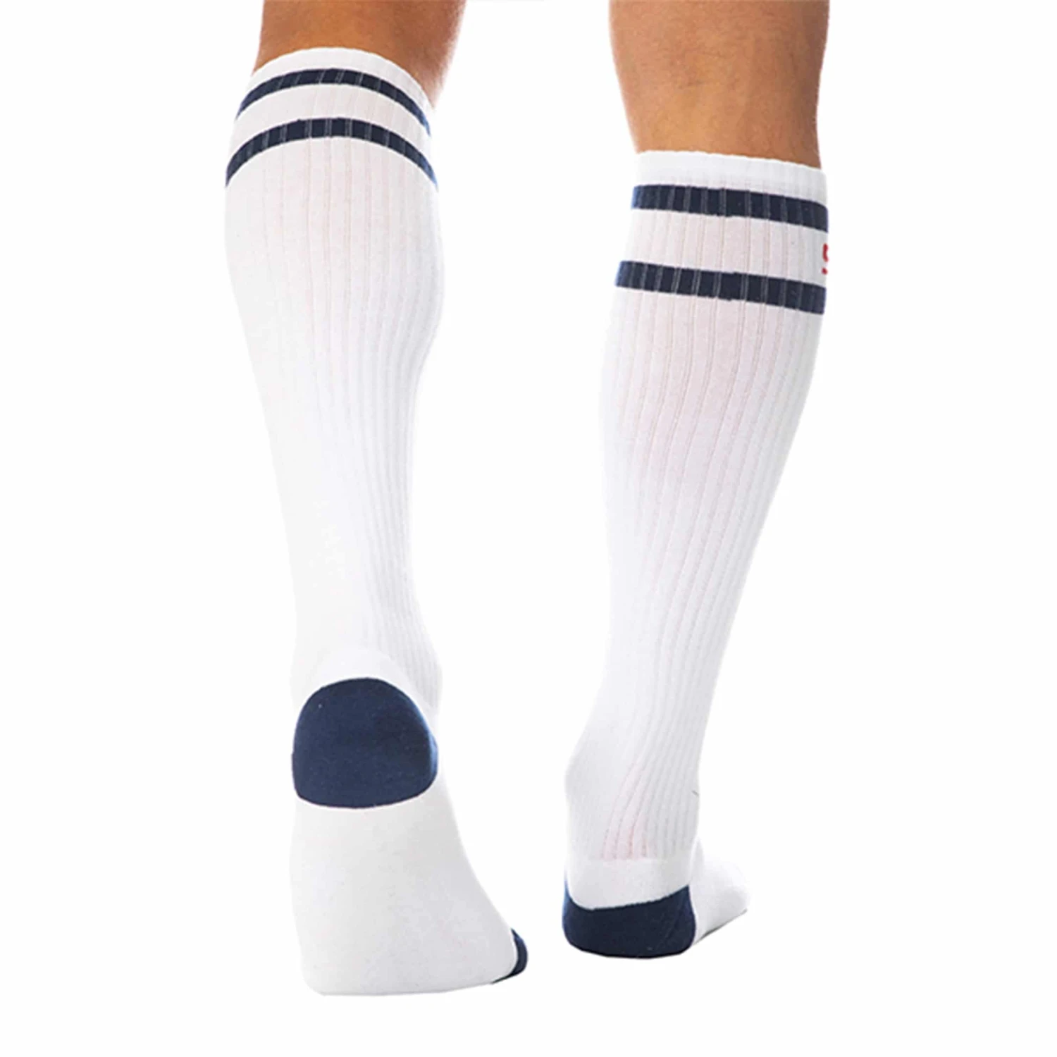 Chaussettes Sport Hautes Blanches â Image 2