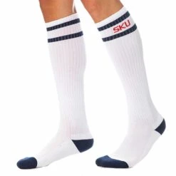 Chaussettes Sport Hautes Blanches