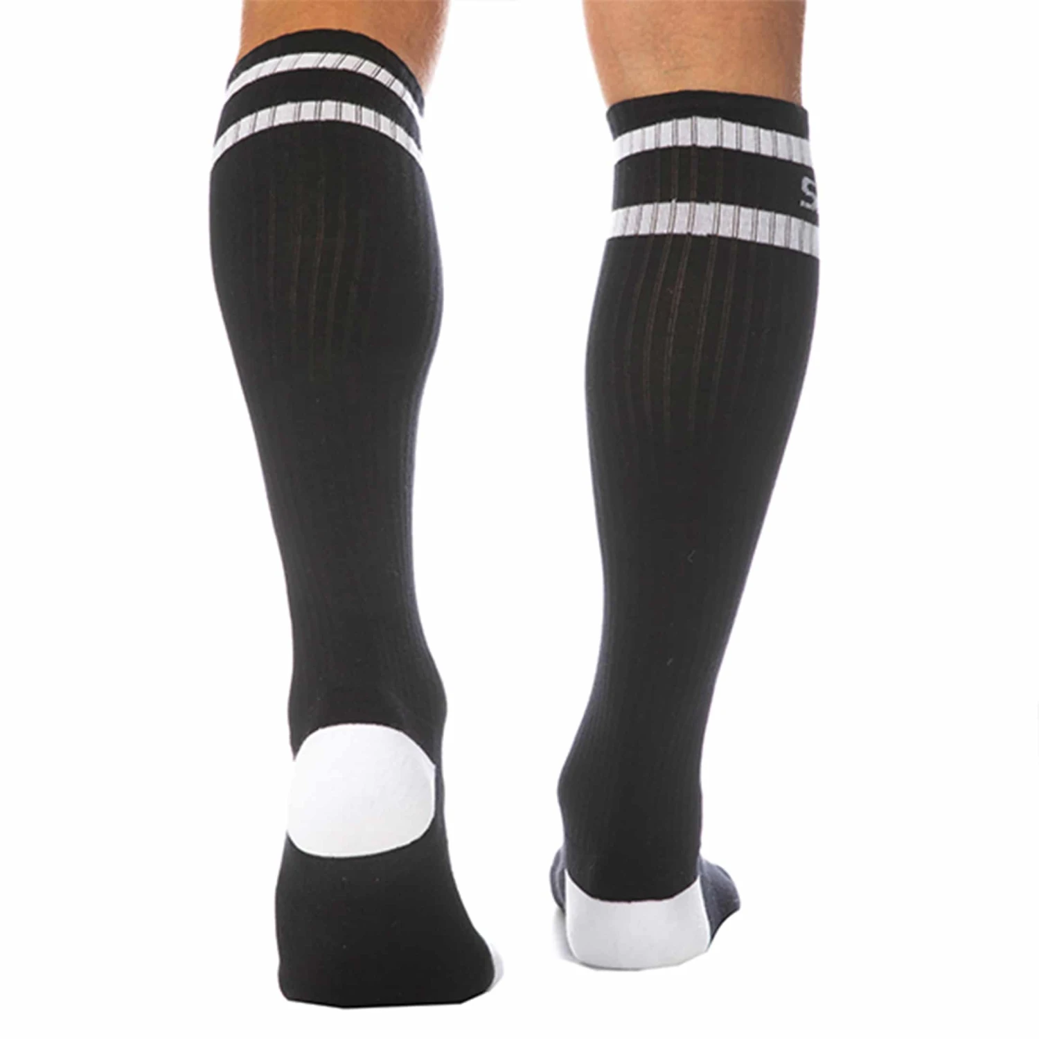 Chaussettes Sport Hautes Noires â Image 2