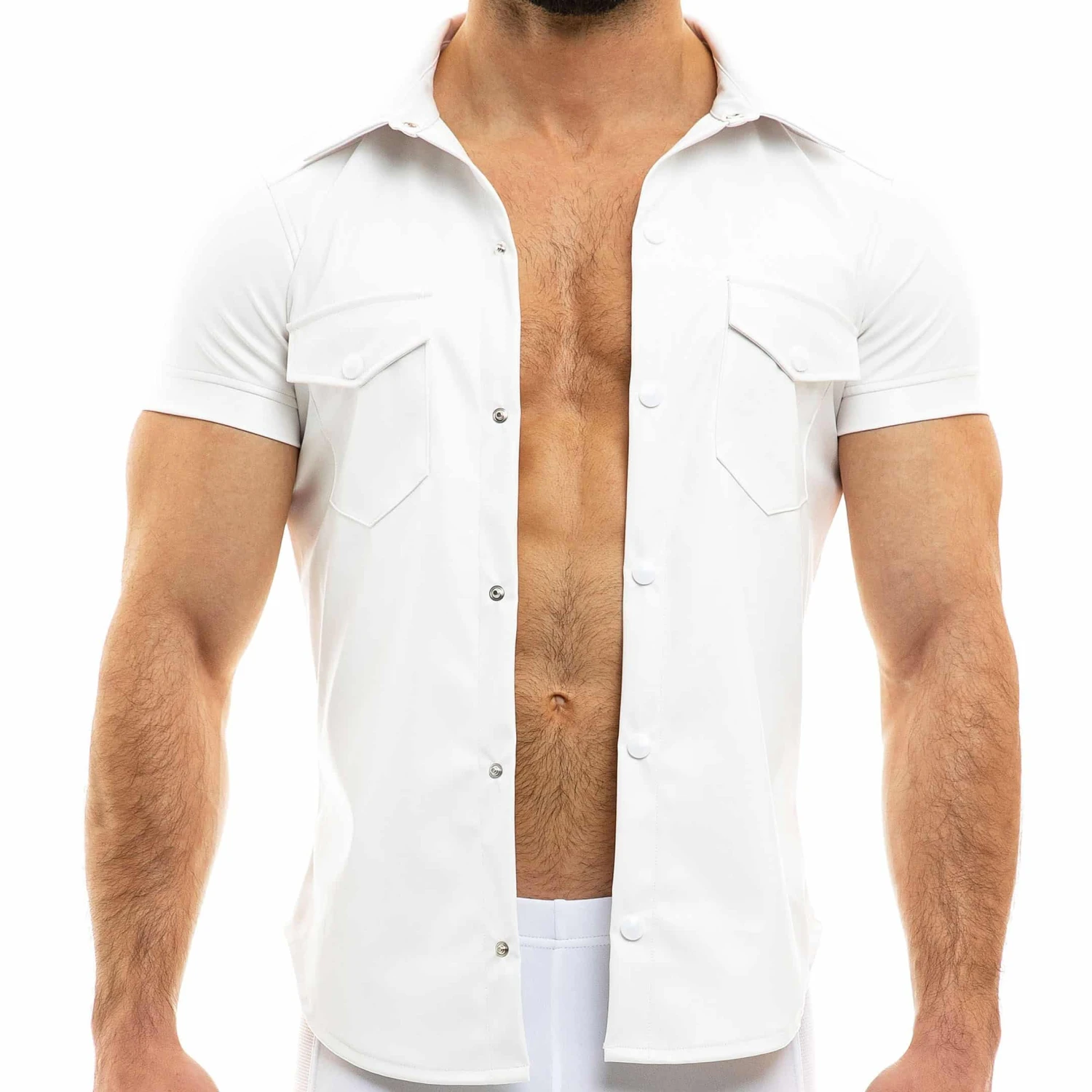 Chemisette Leather Simili-Cuir Blanche â Image 2