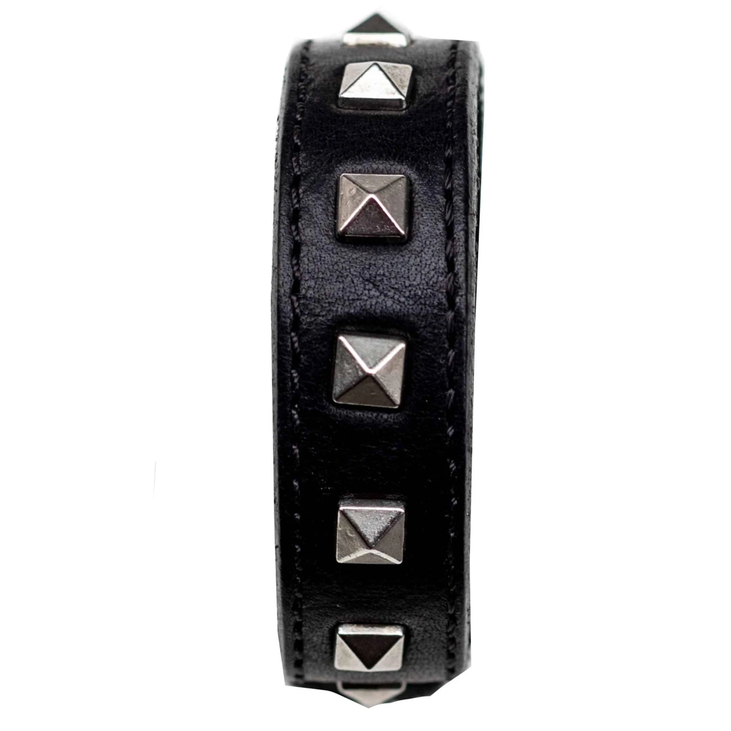 Cockring En Cuir Kama Studboy Noir