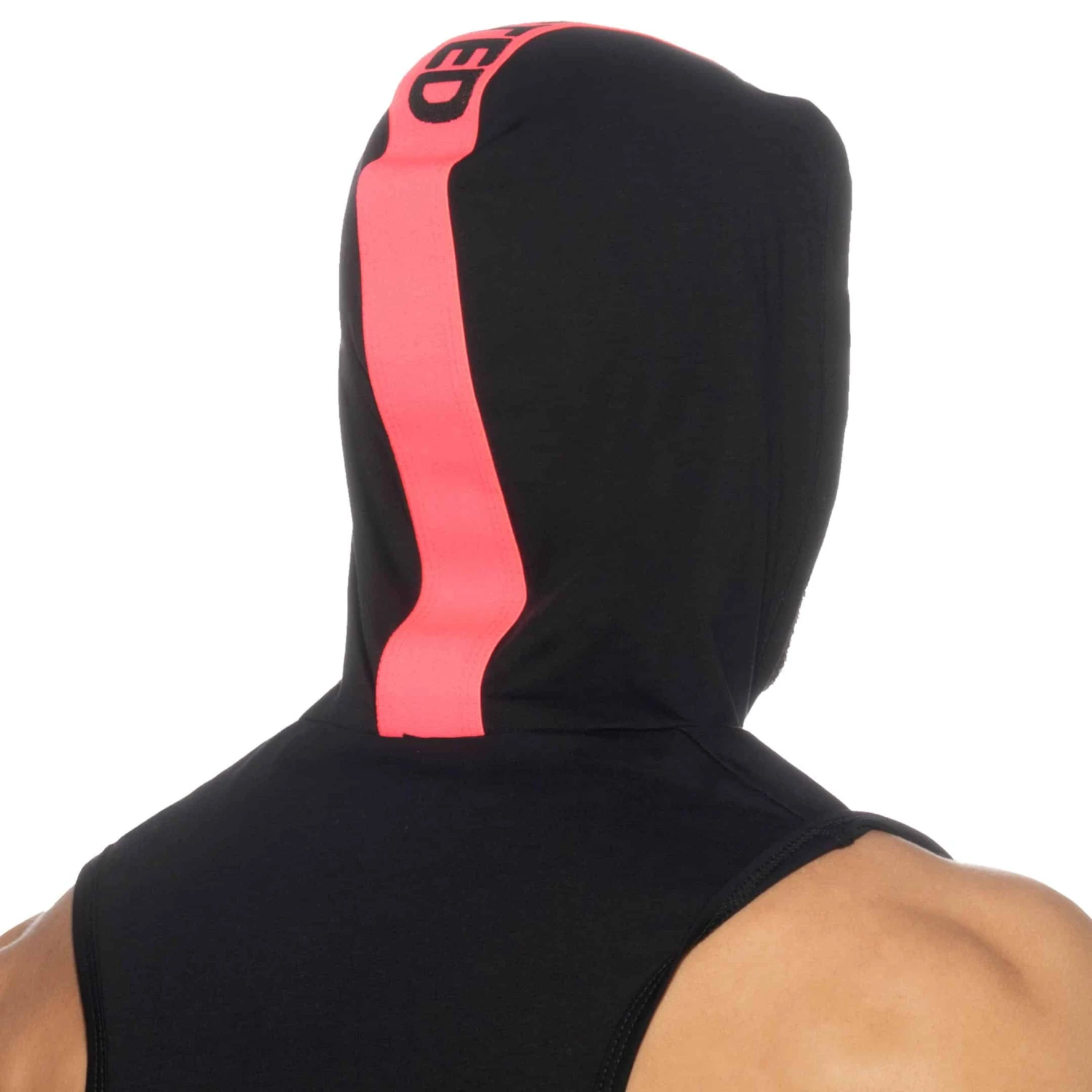 Débardeur à Capuche Bande Logo Noir – Image 3