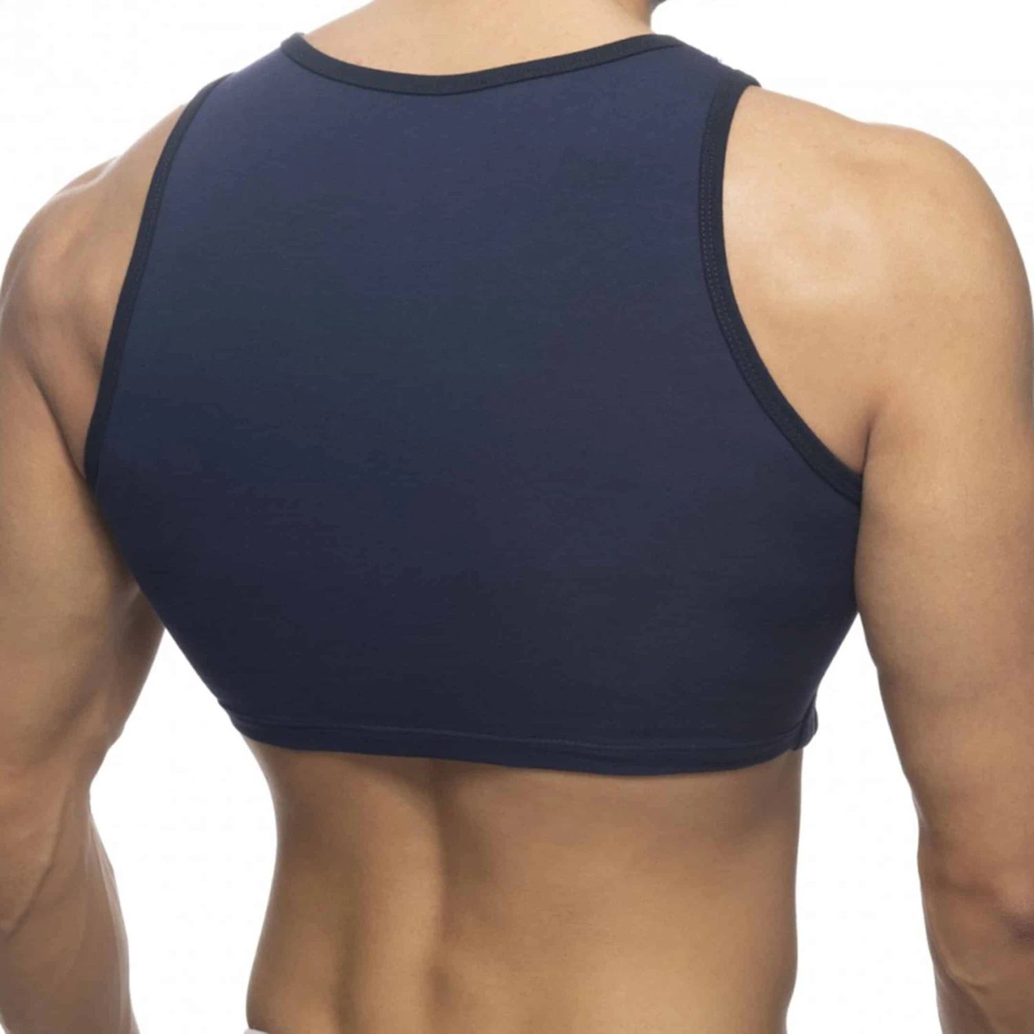 DĂ©bardeur Crop Velvet Sailor Bleu Marine â Image 2