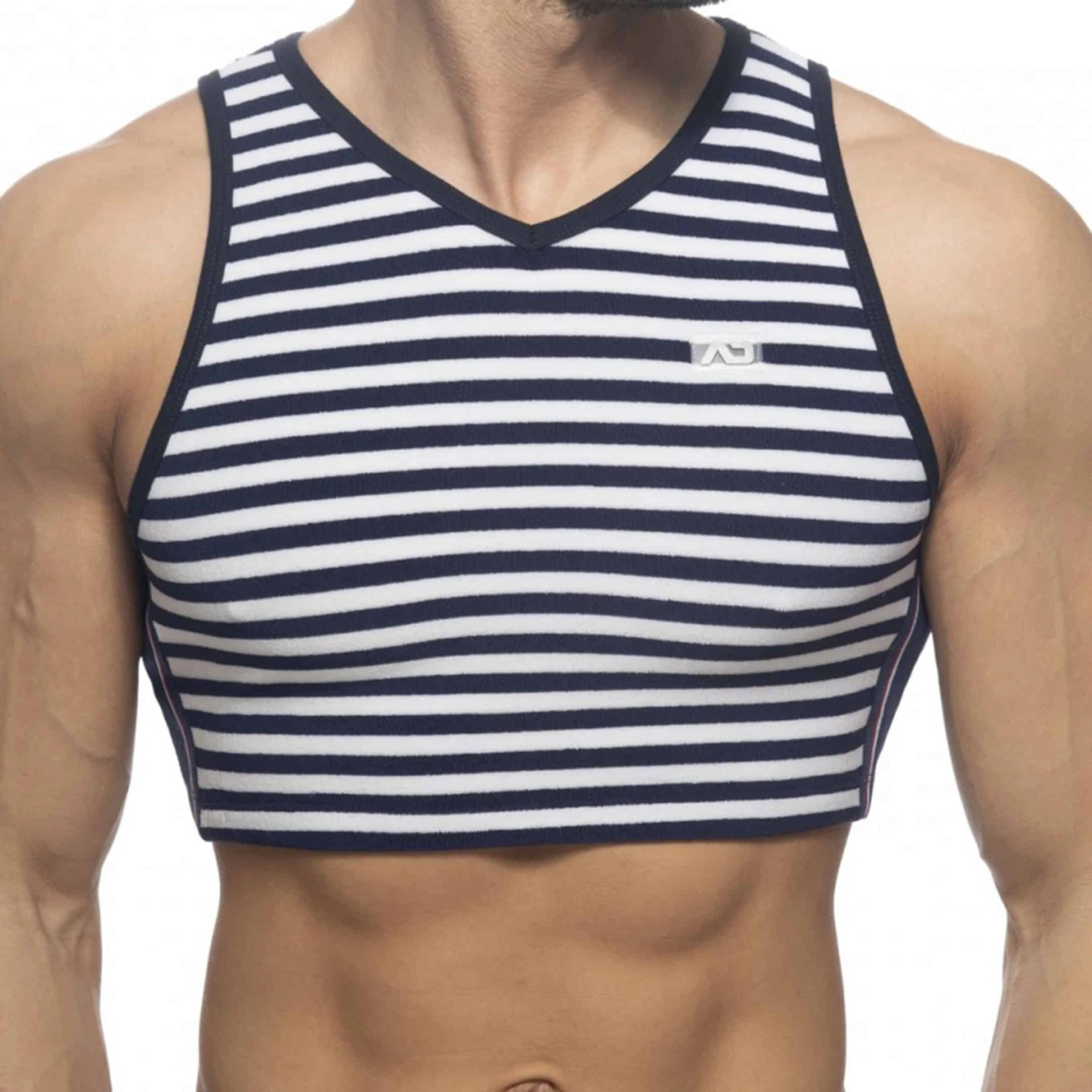 Débardeur Crop Velvet Sailor Bleu Marine