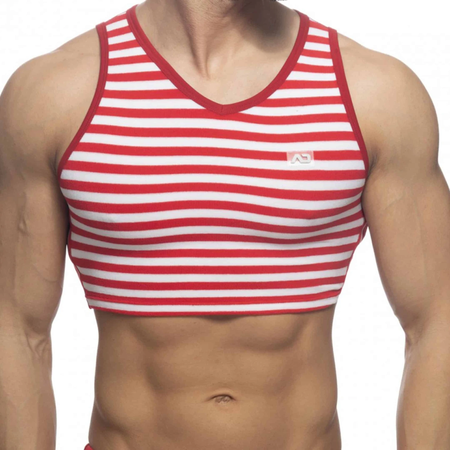 Débardeur Crop Velvet Sailor Rouge