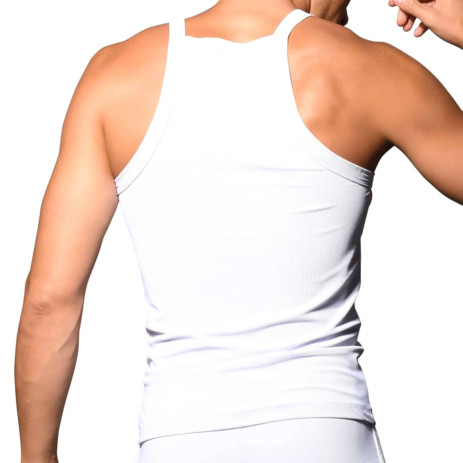 DĂ©bardeur Essential Rib Blanc â Image 2