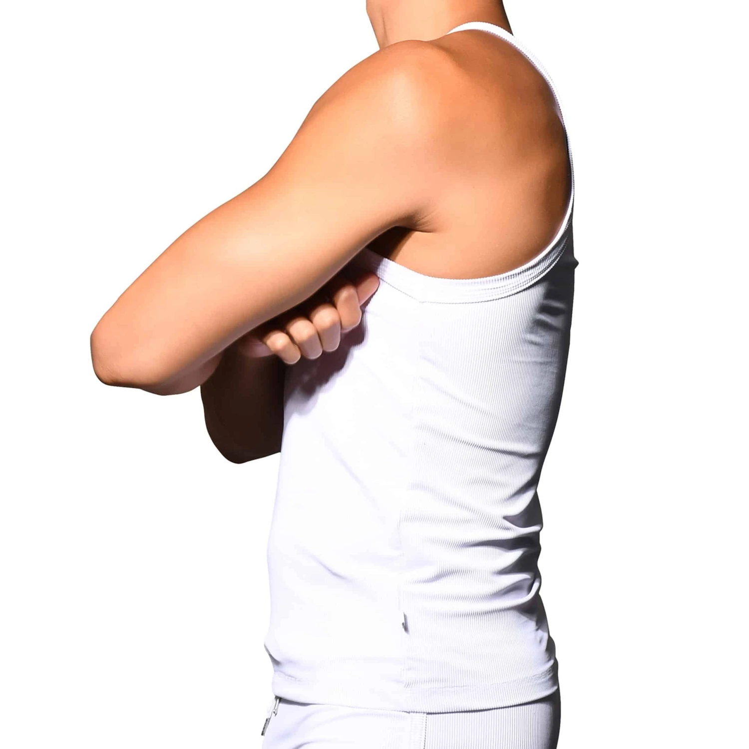 DĂ©bardeur Essential Rib Blanc â Image 3