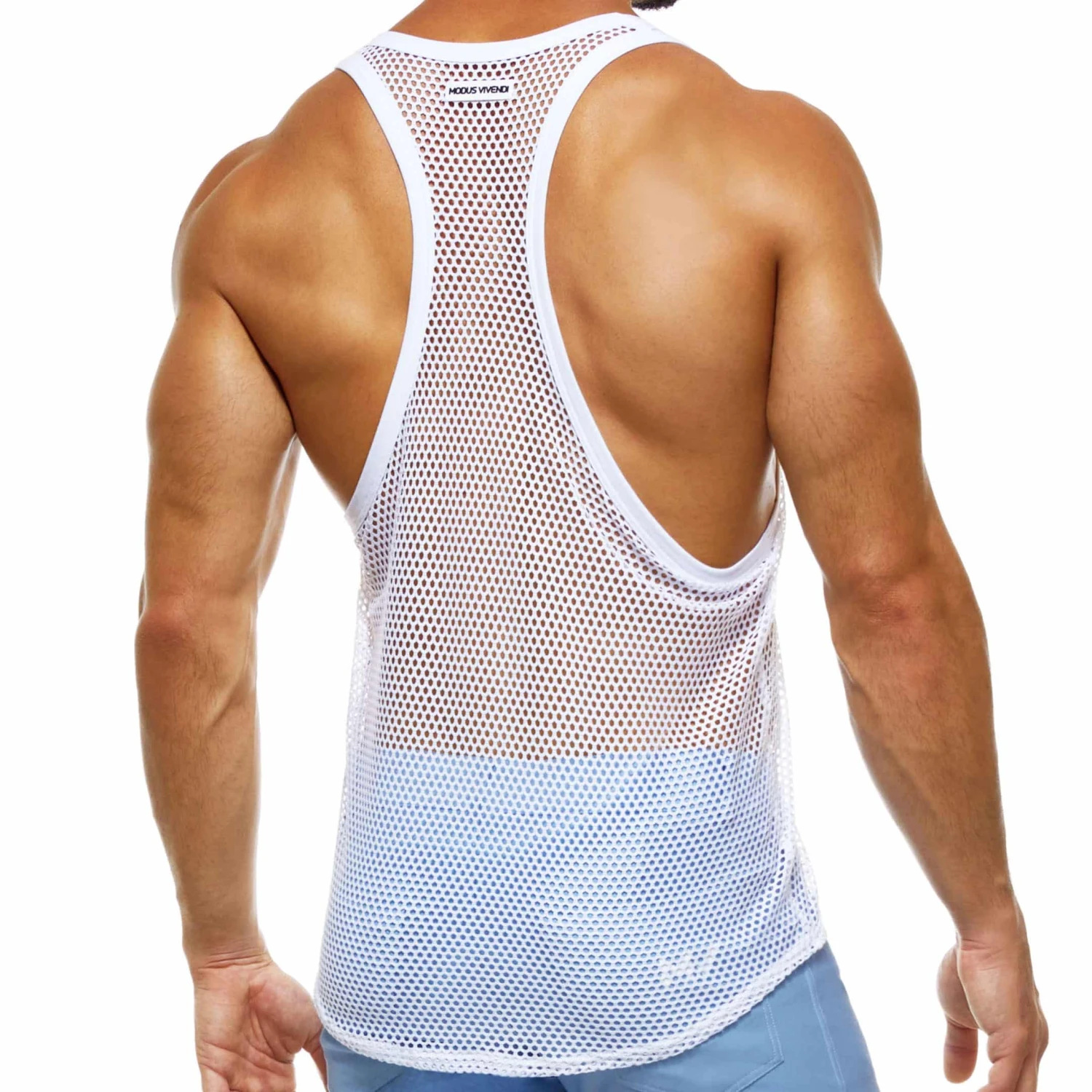 DĂ©bardeur Net Trap Blanc â Image 2