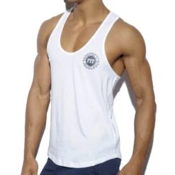 Débardeur Never Back Down Blanc