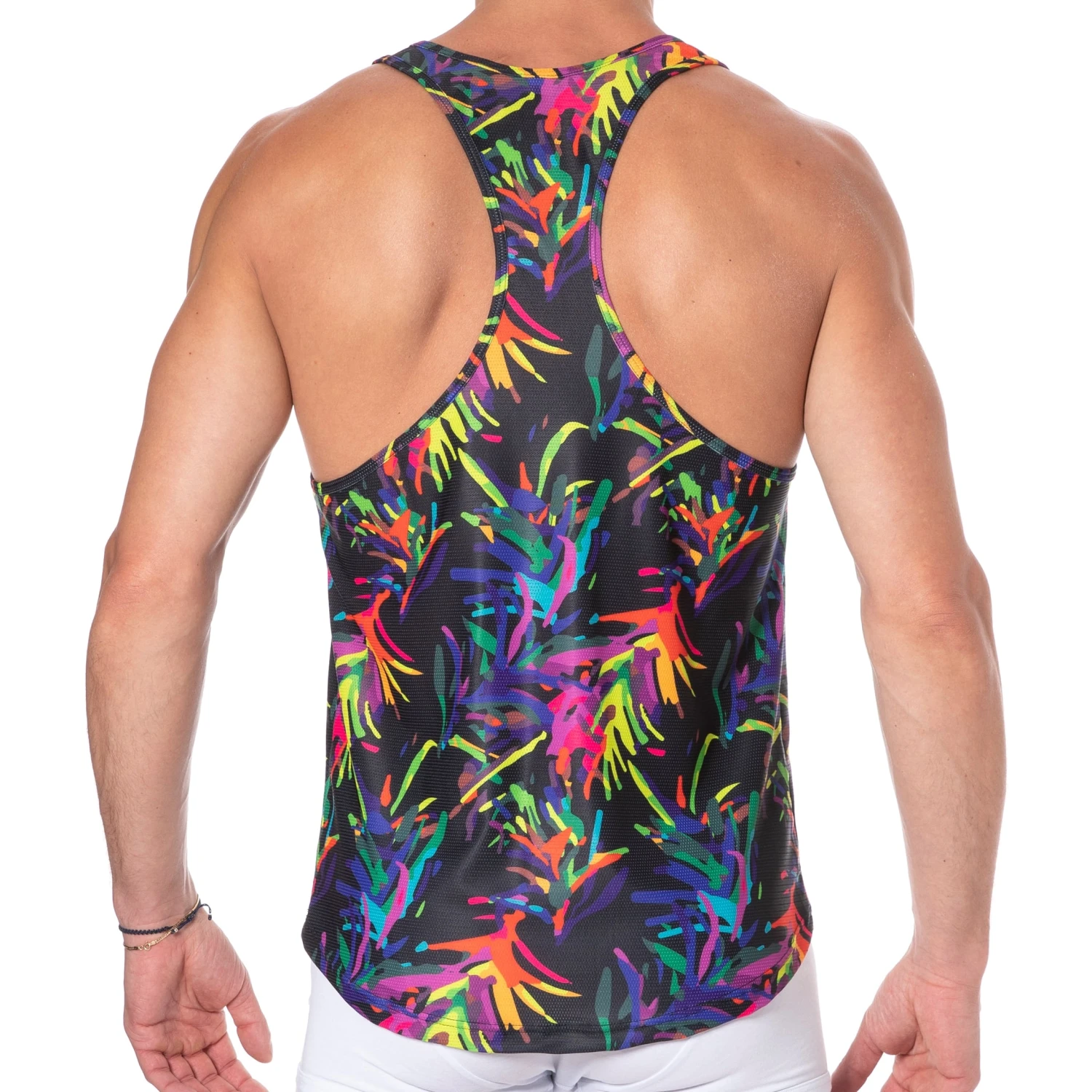 DĂ©bardeur Painted Flowers Noir â Image 3