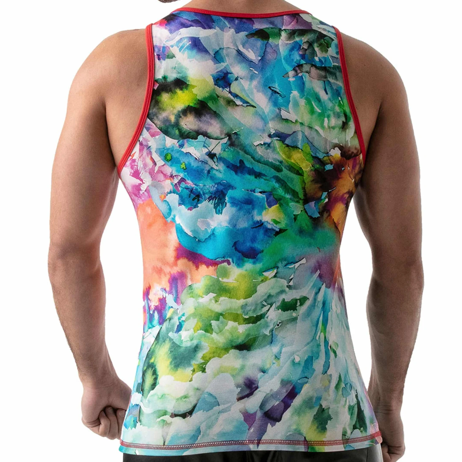 DĂ©bardeur Tie Dye Coton Rouge â Image 2