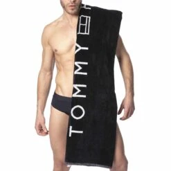 Drap De Bain Coton Bio Bleu Marine