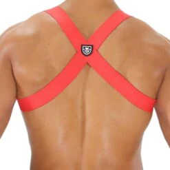 Harnais Elastique Party Boy Rouge