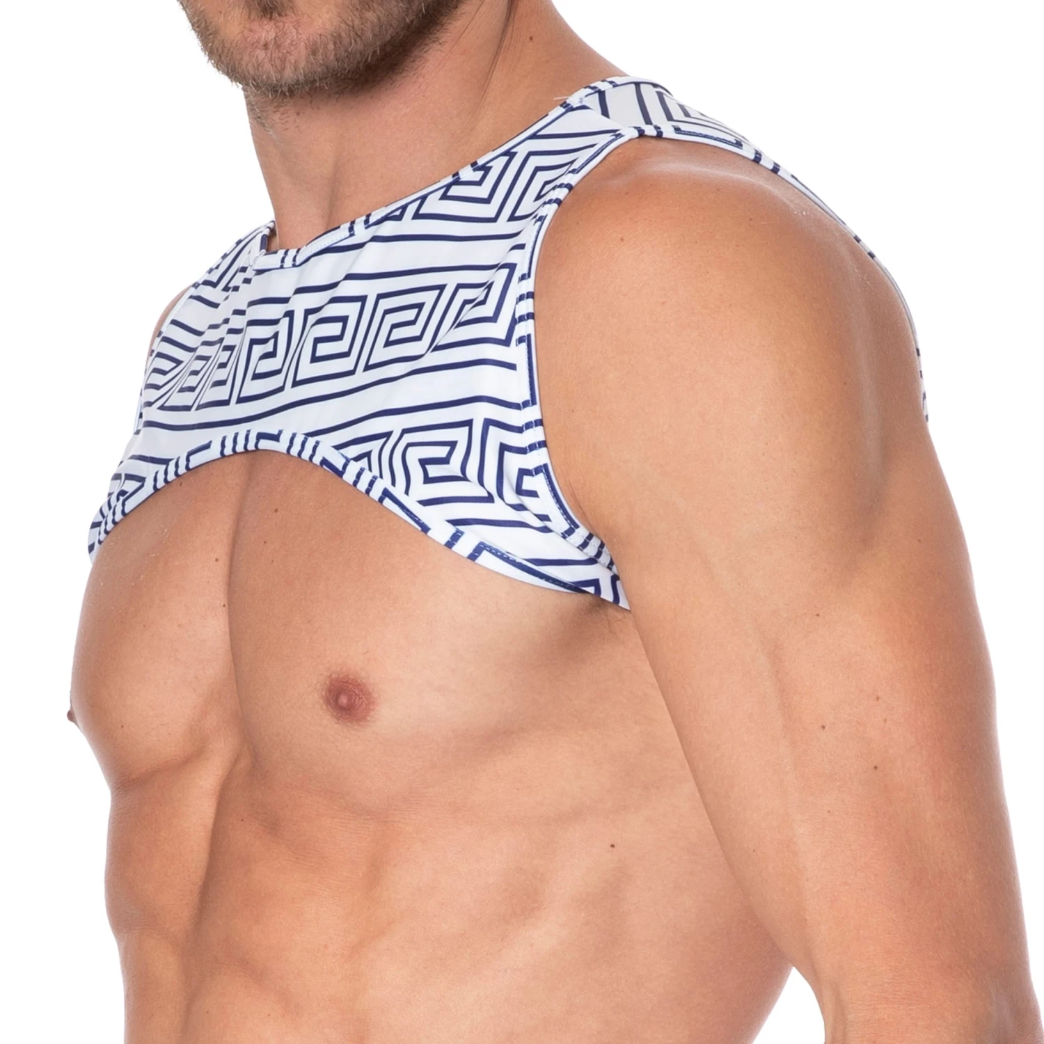 Harnais Greek Frame Blanc - Bleu